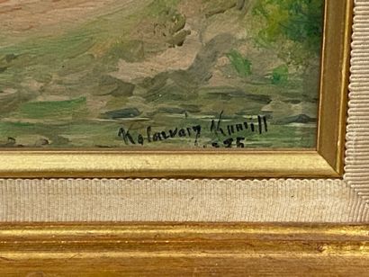 KALOUVAYN KNILL - The Diligence
Oil on panel...