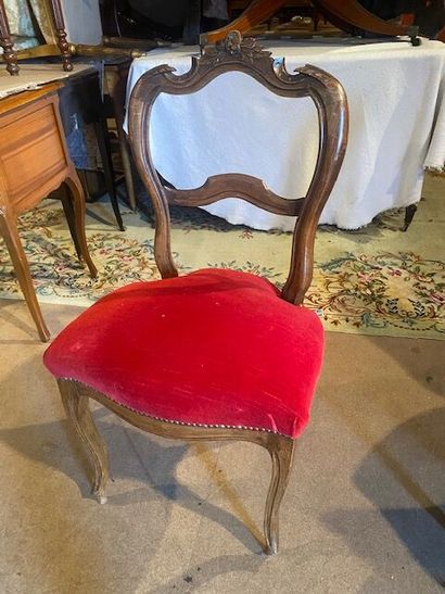 A LOUIS XV STYLE NATURAL WOOD MOLDED AND...