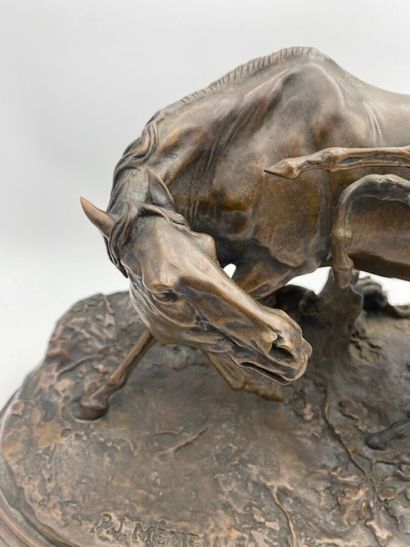 After Pierre-Jules MENE - The mare and the...