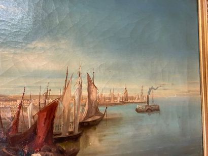 O HANELLI - Port of Algiers
Oil on canvas...
