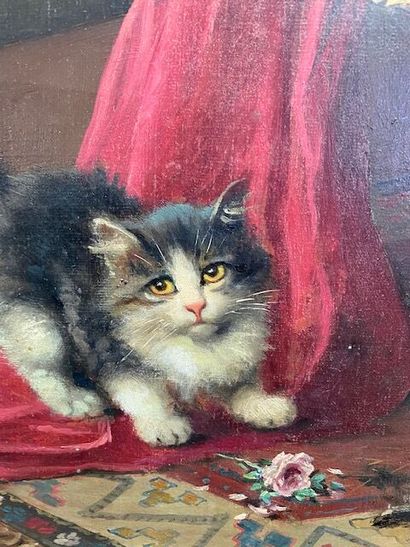 Léon HUBERT (1858 - 1928)
Kittens in the...