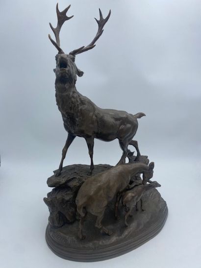 After Hippolyte HEIZLER - The stag bellow...