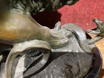 After BARRY 
The lion and the snake in bronze...