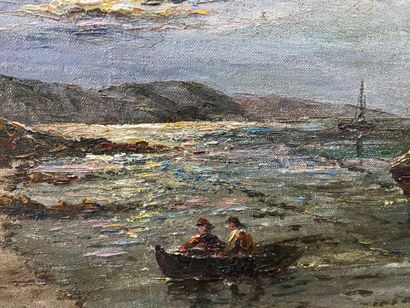 Bernard PERROT 
The return from fishing at...