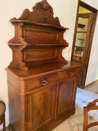 A buffet vaisselier in natural wood and veneer
19th...