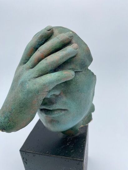 Miguel GUIA 
Reflection 
Bronze with green...