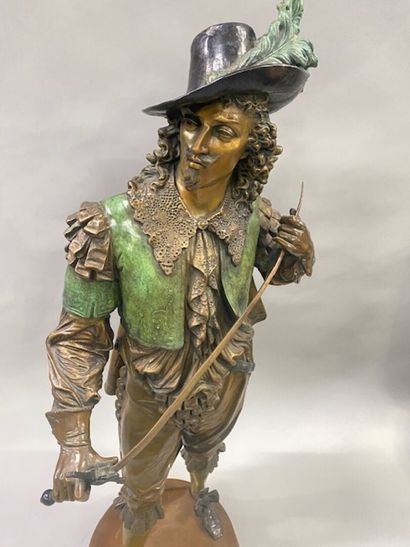 After Albert-Ernest Carrier-Belleuse - Musketeer
Bronze...