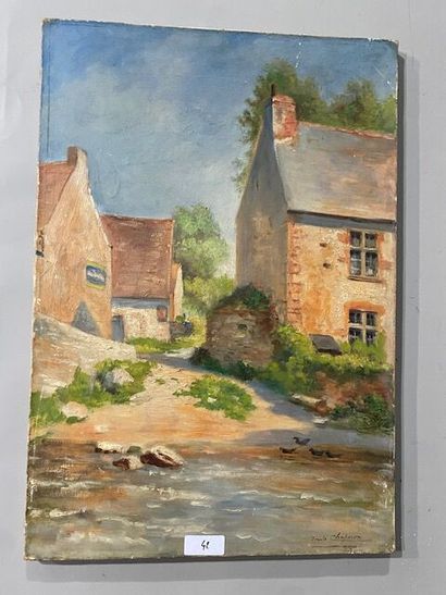 Emile CHAPERON
View of a farm
Oil on canvas...