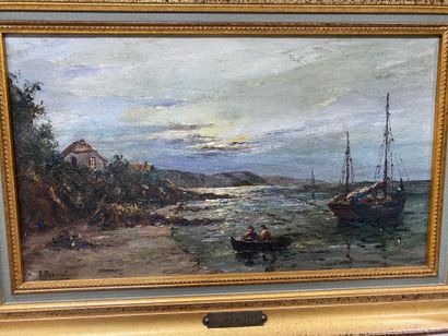 Bernard PERROT 
The return from fishing at...