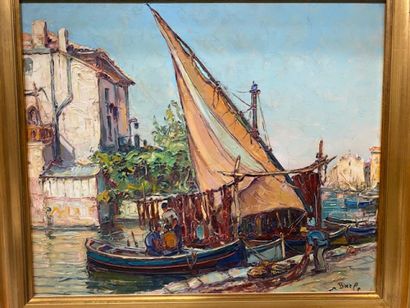 Maurice BARLE 1903-1961
Small port of Marseille...