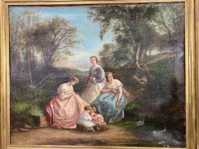 French school of the XIXth century - Les...