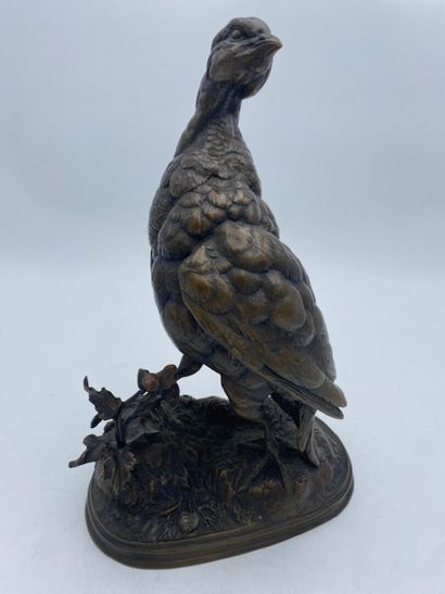 After Ferdinand PAUTROT - A partridge
Bronze...