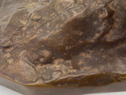 After Pierre-Jules MENE - Ibex 
Bronze with...