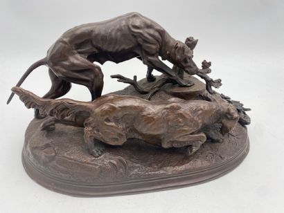 After Jules MOIGNIEZ - The two pointing dogs
Red...