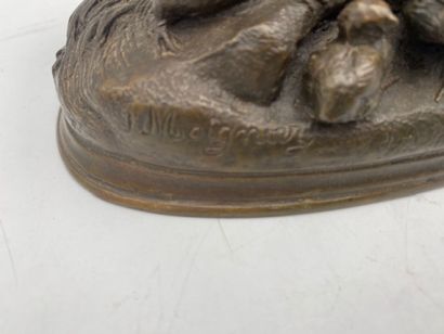 After Jules MOIGNIEZ - A pair of partridges...