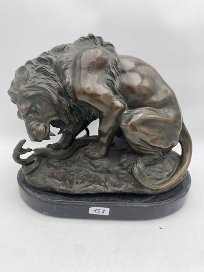 After BARRY 
The lion and the snake in bronze...
