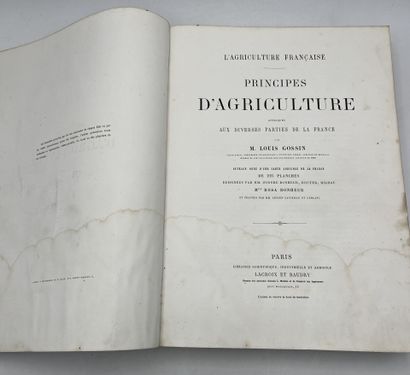 AGRICULTURE 
Louis GOSSIN, PRINCIPES D'AGRICULTURE...