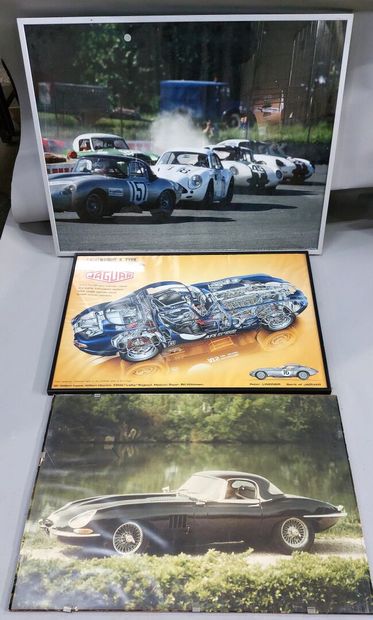 Lot, composé d'une reproduction éclaté JAGUAR...