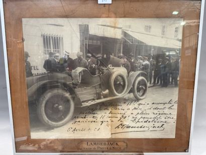 Reproduction d'une carte postale Lamberjack...