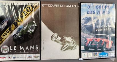 Trois affiches : Le Mans Classic les 12 et...
