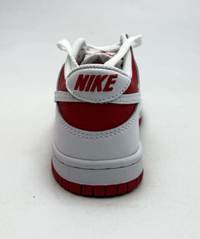 NIKE 
Pair of red and white DUNK LOW CHAMPIONSHIP...