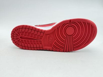 NIKE 
Pair of red and white DUNK LOW CHAMPIONSHIP...