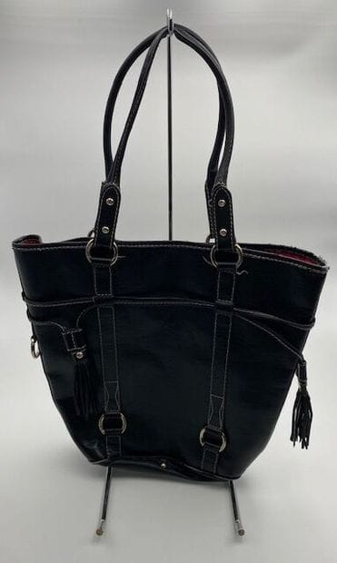 LANCEL
Elsa Sellier handbag in black leather...