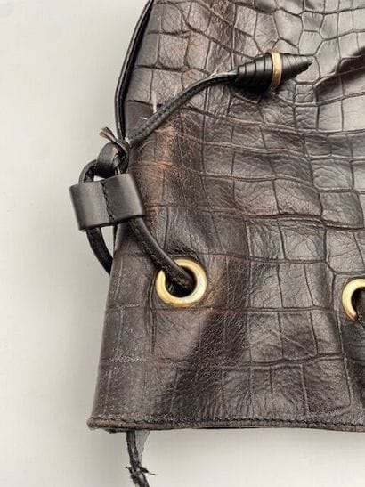 LANCEL
Elsa Sellier handbag in black leather...