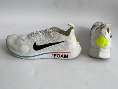 NIKE. 
Pair of white Zoom Fly Mercurial Off...