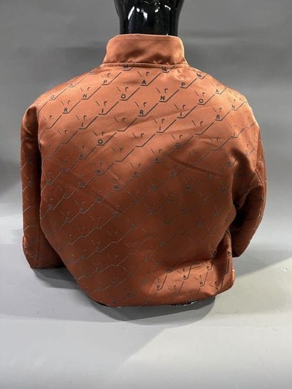 EMPORIO ARMANI. 
Men's orange satin and polyester...