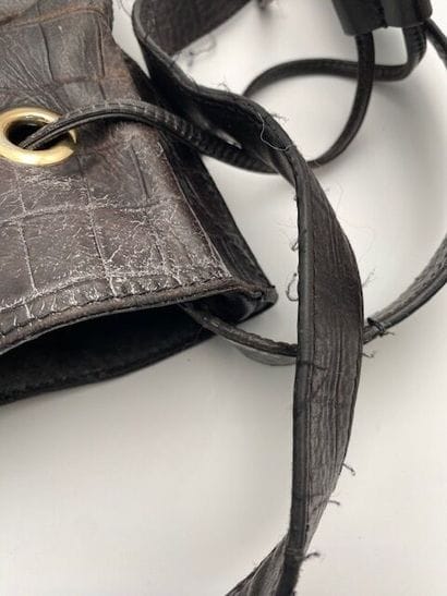 LANCEL
Elsa Sellier handbag in black leather...
