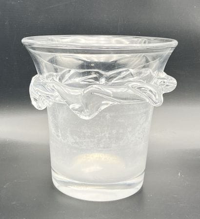 DAUM France 
SARCY crystal champagne bucket...