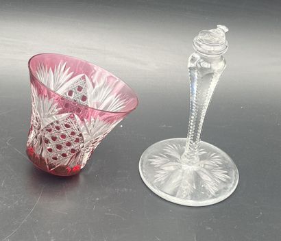 SAINT LOUIS CRYSTAL 
Set of ten VOLOGNE-model...