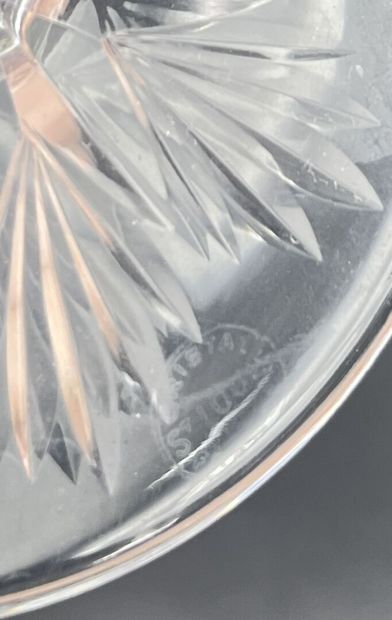 SAINT LOUIS CRYSTAL 
Set of ten VOLOGNE-model...