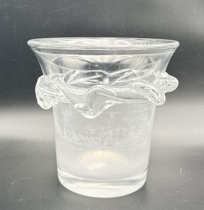 DAUM France 
SARCY crystal champagne bucket...