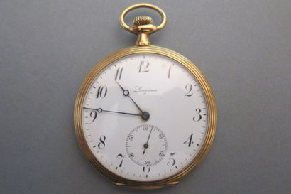 LONGINES
Pocket watch, the case engraved...