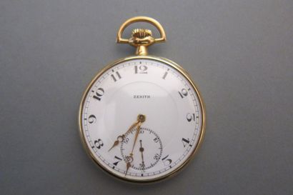 ZENITH
Pocket watch, case and bowl in plain...