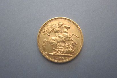 British gold ruler, 1899.
Weight: 8 g