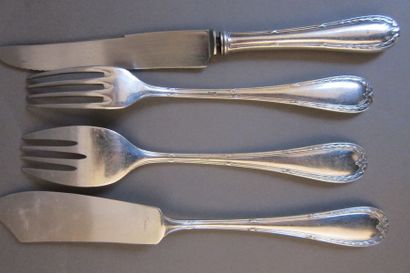 Silver plated housewife part decorated with...