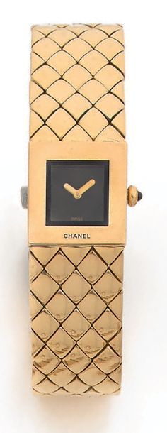CHANEL
Ladies' wristwatch, square case and...