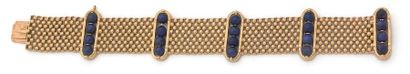 Egyptian cuff bracelet in soft mesh with...