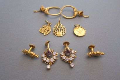 Set including three pairs of earrings, two...