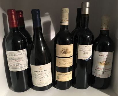12 bouteilles dont 1 COTEAUX d'AIX du Domaine...