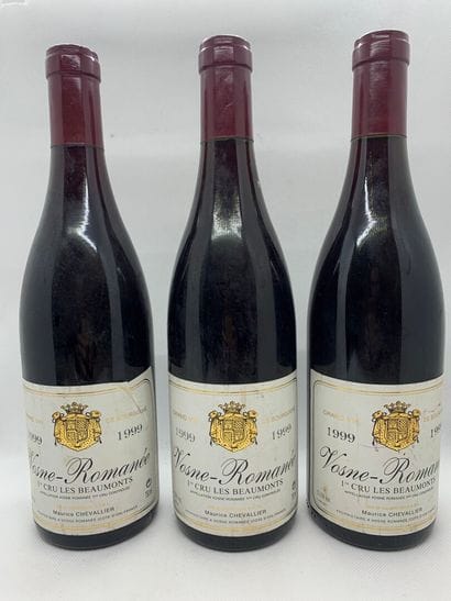 3 bottles of VOSNE-ROMANEE 1er CRU Les Beaumonts...