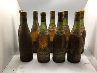 9 bottles of MEURSAULT-PERRIERES 1969 from...