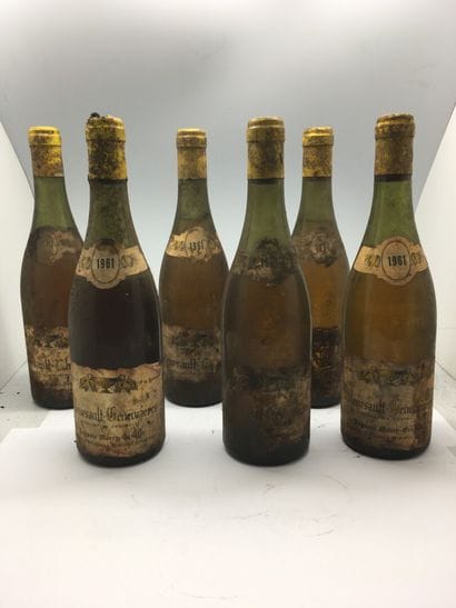 6 bottles of MEURSAULT, including 2 CHARMES...
