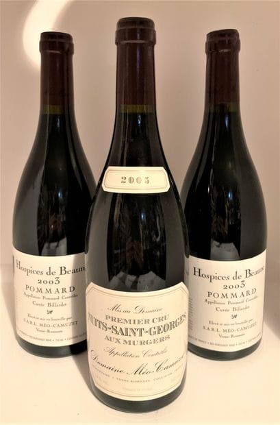3 bottles including 1 from Domaine Méo-Camuzet...