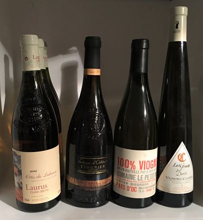 6 bouteilles dont 3 Laurus CÔTES DU LUBERON...