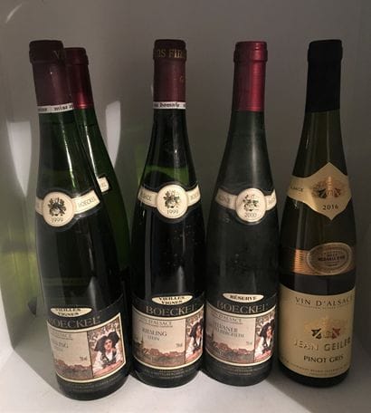 6 bouteilles d'ALSACE dont 2 Sylvaner Réserve...