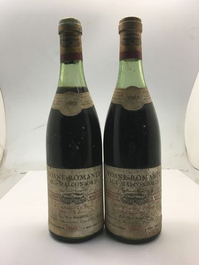 2 bottles of VOSNE-ROMANEE Aux Malconsorts...